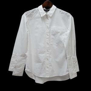 Laundry By Shelli Segal Women's Button-Up Long-Sleeves White Shirt Size Small